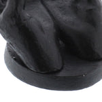 Benzara BM218967 Antique Cast Iron Hands Card Holder With Rough Finishes, Black