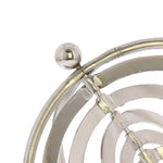 Benzara BM218969 Metallic Astro Orb With Ever Changing Rings Of Cosmos, Silver