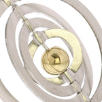 Benzara BM218969 Metallic Astro Orb With Ever Changing Rings Of Cosmos, Silver