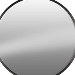 Benzara BM219130 Metal Round Wall Mirror with Tarnished Design, Set of 2, Gray