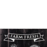 Benzara BM219157 Farm Fresh Rise and Shine Painted Wooden Wall Art, Set of 2, Black