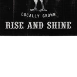 Benzara BM219157 Farm Fresh Rise and Shine Painted Wooden Wall Art, Set of 2, Black