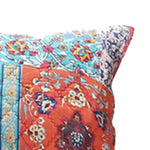 Benzara BM219420 Bohemian Style Fabric Pillow Sham with Floral Pattern, Multicolor
