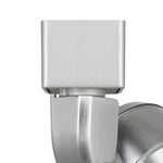 Benzara BM220590 10W Integrated Led Metal Track Fixture with Mesh Head, Silver and White