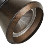 Benzara 10W Integrated Led Metal Track Fixture with Cone Head, Black and Bronze