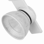 Benzara BM220696 12W Integrated Led Metal Track Fixture with Mesh Head, White