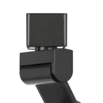 Benzara BM220778 12W Integrated Led Track Fixture with Polycarbonate Head, Black and Orange