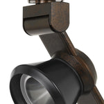 Benzara BM220797 12W Integrated Led Metal Track Fixture with Cone Head, Bronze and Black