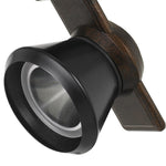 Benzara BM220797 12W Integrated Led Metal Track Fixture with Cone Head, Bronze and Black