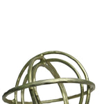 Benzara 11 Inches Metal Frame Armillary Orb Table Decor, Gold