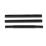 Benzara BM221276 Wall Mounted Piped Metal Frame Clothes Rack, Set of 2, Black