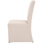 Benzara Fabric Slipcover Design Dining Chairs with Cushioned Seat, Set of 2, Gray