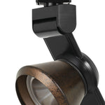 Benzara 12W Integrated Led Metal Track Fixture with Cone Head, Black and Bronze
