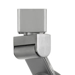 Benzara 12W Integrated Metal and Polycarbonate Led Track Fixture, Silver and Blue