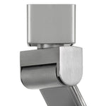 Benzara 12W Integrated Led Metal Track Fixture with Cone Head, Silver and White