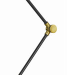 Benzara 10W Led Metal Desk Lamp with Adjustable Arm, Black and Gold
