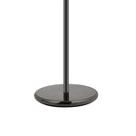 Benzara Industrial Metal Body Table Lamp with Three Glass Ball Shades, Black