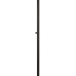 Benzara Tubular Metal Body Torchiere Lamp with Integrated Led Light, Black
