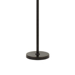 Benzara Tubular Metal Body Torchiere Lamp with Integrated Led Light, Black