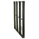 Benzara Metal Window Pane Design Walldecor with 6 Panes, Black