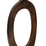 Benzara 25 Inch Cut Out Metal Vase with Narrow Neck and Mouth, Dark Bronze