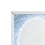 Benzara Mirrored Faux Diamond Inlay Accent Decor with LED, Silver