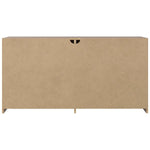 Benzara 6 Drawer Wooden Dresser with Sled Base, Beige