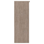 Benzara 5 Drawer Wooden Frame Chest with Sled Base, Beige