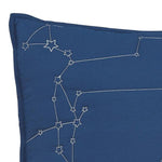 Benzara Constellation Theme Full Size Fabric Comforter set with 1 Sham, Blue