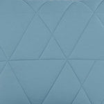 Benzara Geometrically stitched Full Size Fabric Comforter set with 2 Shams, Blue
