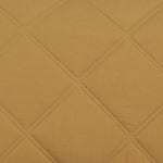 Benzara Diamond Stitched Twin Size Fabric Comforter Set with 1 Sham, Brown