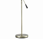 Benzara 3 Light Metal Floor Lamp with Adjustable Height, Black