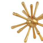 Benzara Aluminum Frame Decorative Metal Jack, Set of 2, Gold
