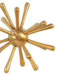 Benzara Aluminum Frame Decorative Metal Jack, Set of 2, Gold