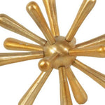 Benzara Aluminum Frame Decorative Metal Jack, Set of 2, Gold