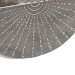 Benzara Half Moon Shape Cement Wall Planter, Small, Gray