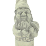 Benzara 13 Inches Cement Frame Garden Gnome, Gray