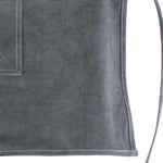 Benzara Cotton Baker Apron with Reinforced Pockets, Gray