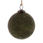 Benzara 5 Inch Glass Ornaments with Crystalized Texture, Set of 6, Multicolor