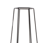 Benzara Hexagonal Cement Planter with Metal Cage, Small, Gray