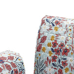 Benzara Isar Fabric Armchair Protector with Floral Pattern, Multicolor