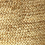 Benzara 18.5 Inch Woven Hemp Basket with Handles, Natural Brown