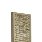 Benzara 10 x 32 Intertwined Handmade Shadow Box Wall decor, Brown