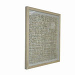 Benzara 60 x 47 Shadow Box Wall decor with Intertwined Pattern, Brown
