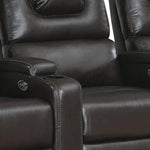 Benzara 43 inch 1 Straight Arm Leatherette Reclining Chair, Black