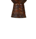 Benzara Antique Style Iron Table Top decor with Finial Top, Rustic Brown