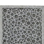 Benzara Transitional Sandstone Wall Decor with Bubble Pattern, Large, Gray