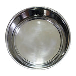 Benzara Stainless Steel Pet Bowl with Anti Skid Rubber Base and Dog Design, Gray and Black-Set of 2
