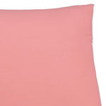 Benzara Twin Size Reversible Fabric Comforter Set with 1 Sham and Ruffles, Pink