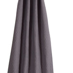 Benzara Bow Polyester Panel Pair with 1 Inch Header and Diamond Stitched Details, Gray